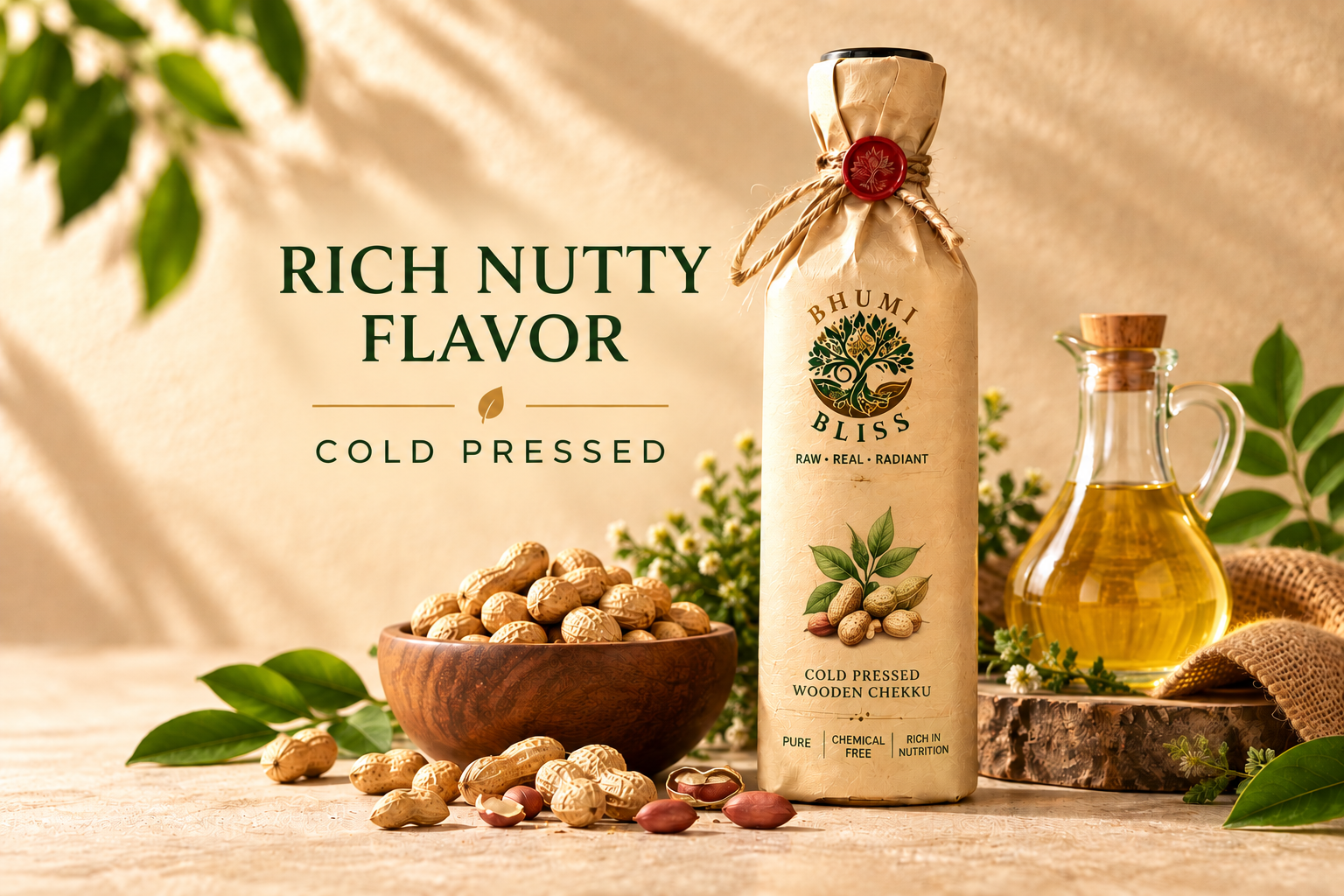 Cold Pressed Groundnut Oil